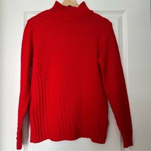 Red Knit Turtleneck Size Small